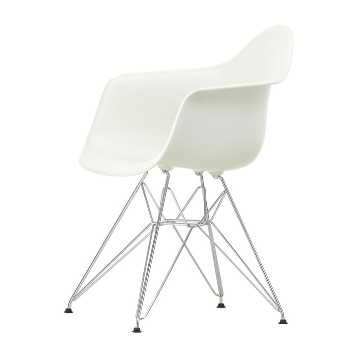 Eames plastic armchair DAR stol - White-Chrome - Vitra