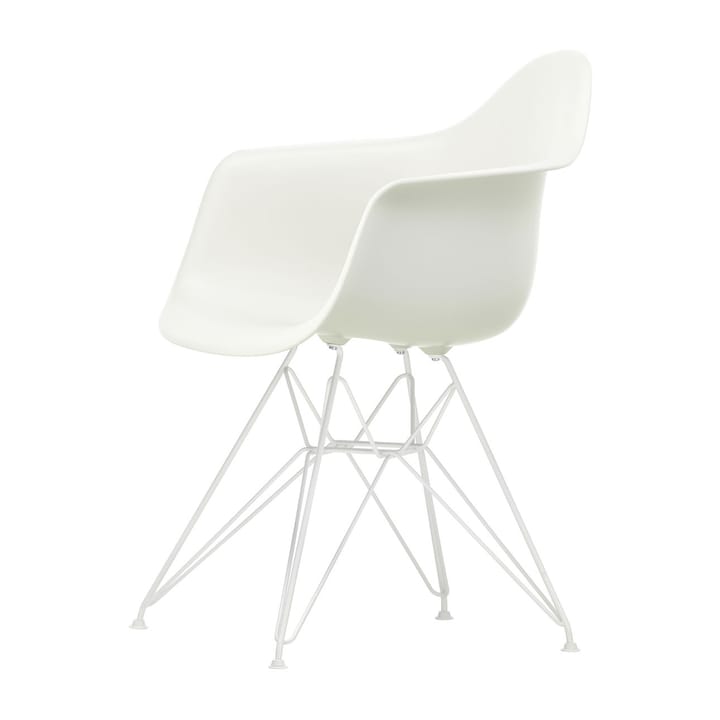 Eames plastic armchair DAR stol, White-White Vitra