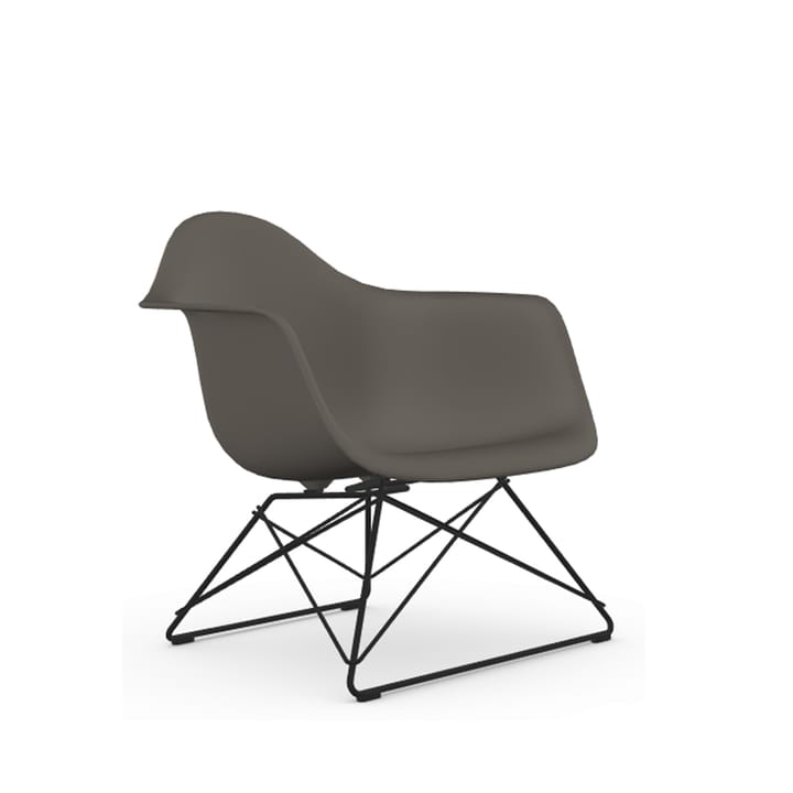Eames plastic armchair LAR fåtölj - Granite grey-Black - Vitra