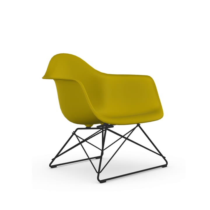 Eames plastic armchair LAR fåtölj - Mustard-Black - Vitra