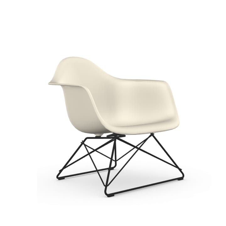 Eames plastic armchair LAR fåtölj - Pebble-Black - Vitra