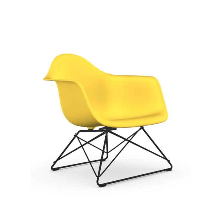 Eames plastic armchair LAR fåtölj - Sunlight-Black - Vitra