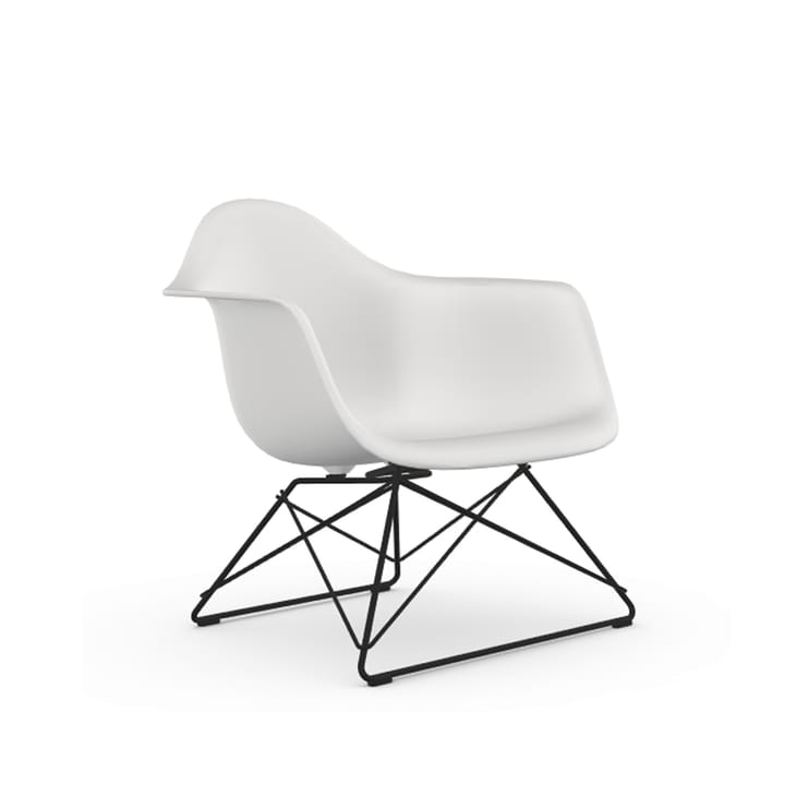Eames plastic armchair LAR fåtölj - White-Black - Vitra