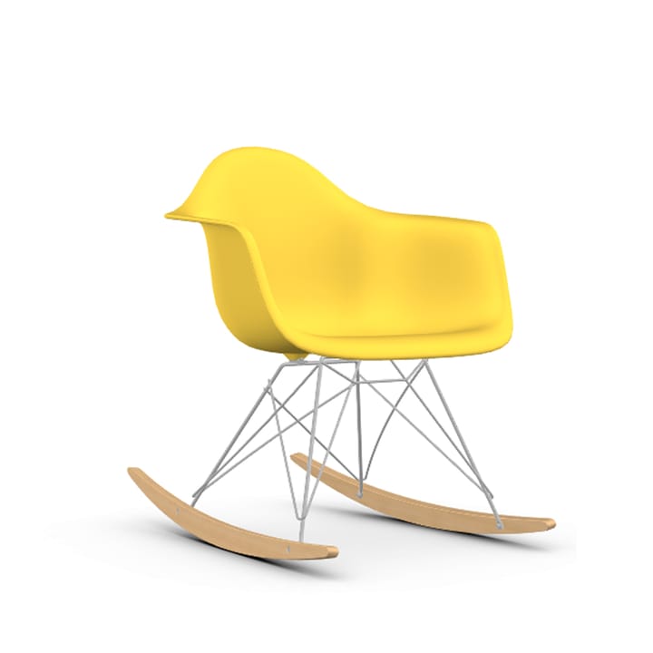 Eames plastic armchair RAR gungstol - Sunlight-Chrome-Maple - Vitra
