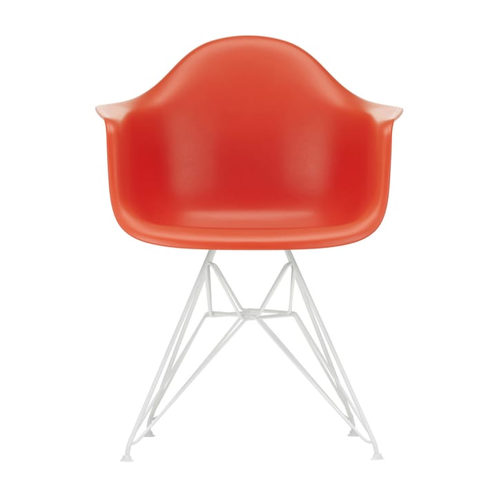 Eames Plastic Armchair RE DAR stol - 03 poppy red-white - Vitra