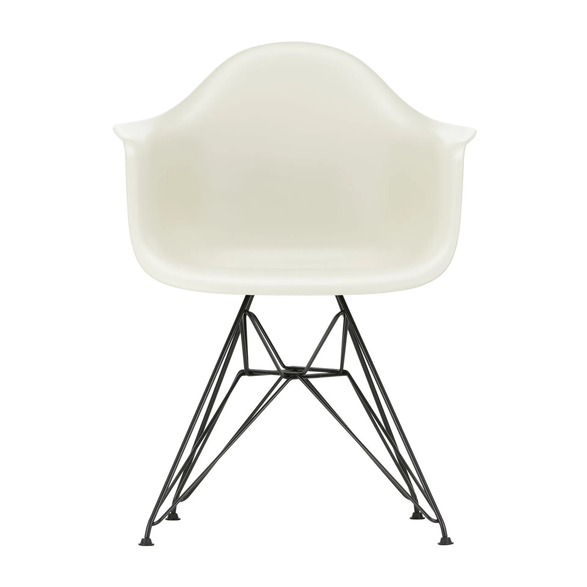 Eames Plastic Armchair RE DAR stol, 11 pebble-black Vitra