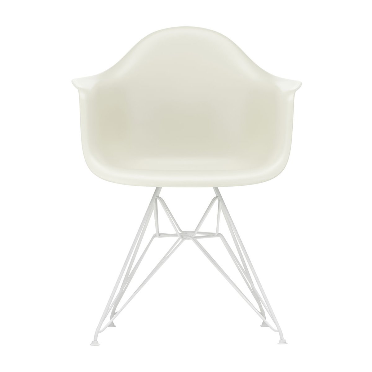 Vitra Eames Plastic Armchair RE DAR stol 11 pebble-white