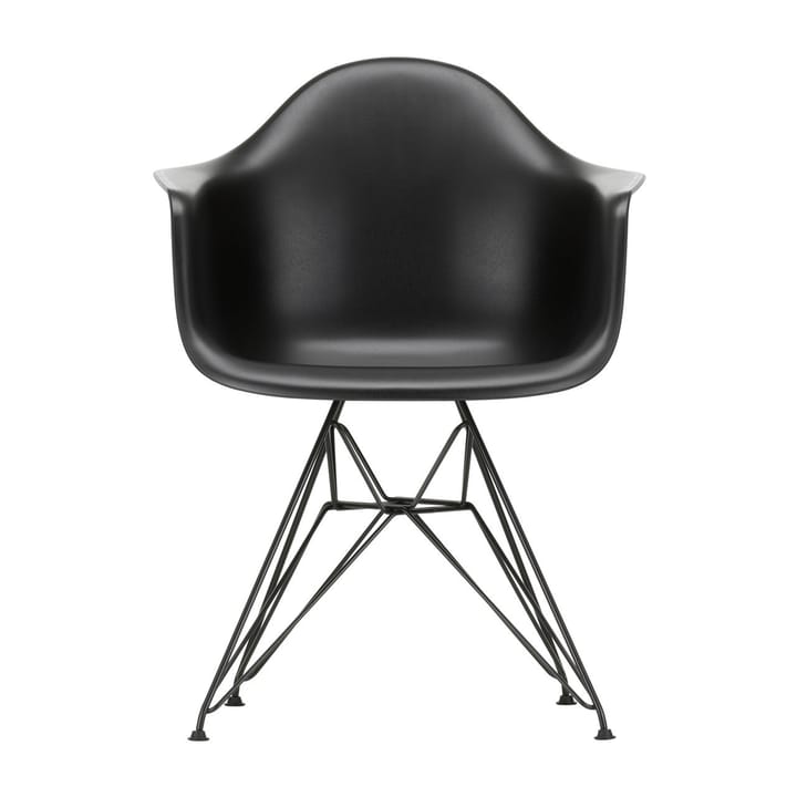 Eames Plastic Armchair RE DAR stol - 12 deep black-black - Vitra