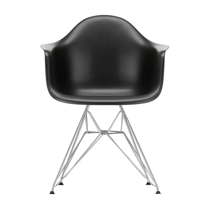 Eames Plastic Armchair RE DAR stol - 12 deep black-chrome - Vitra