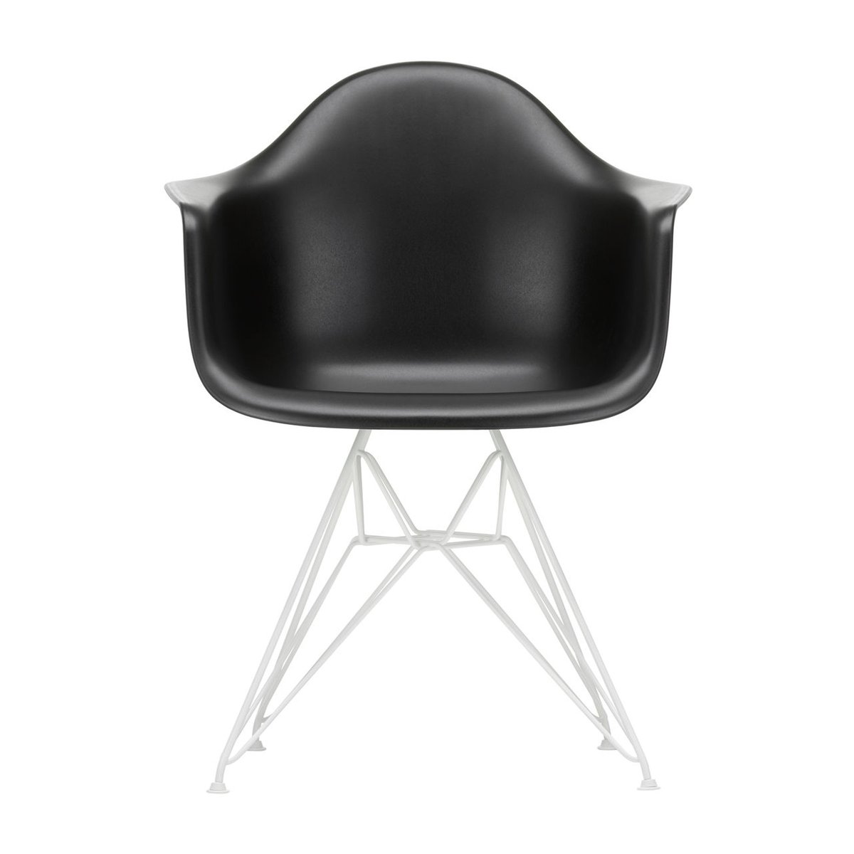 Vitra Eames Plastic Armchair RE DAR stol 12 deep black-white