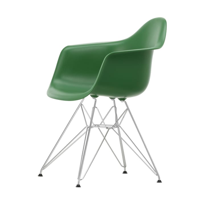 Eames Plastic Armchair RE DAR stol - 17 emerald -chrome - Vitra
