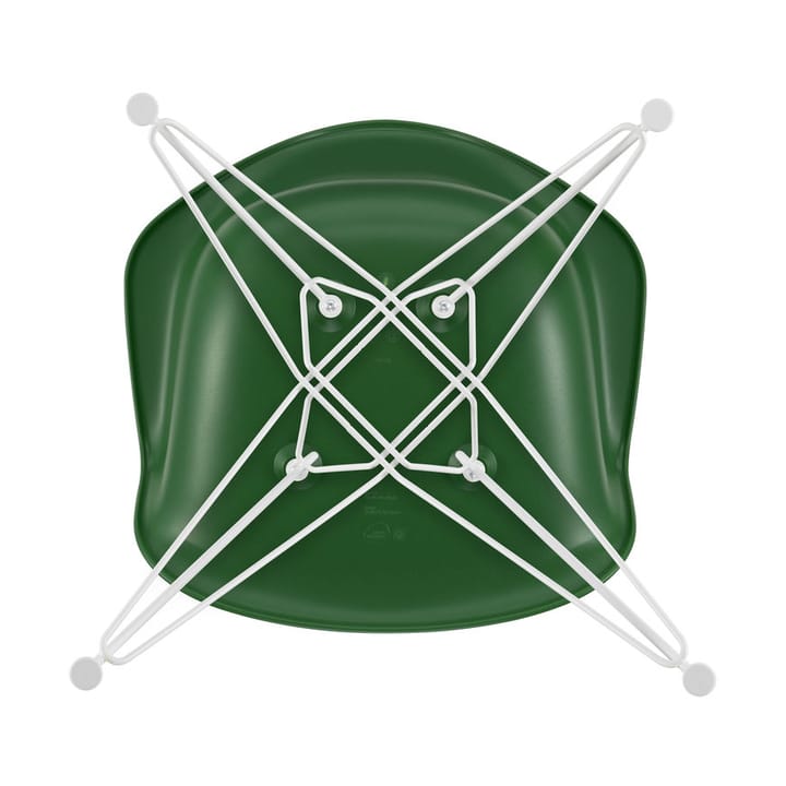 Eames Plastic Armchair RE DAR stol, 17 emerald -white Vitra