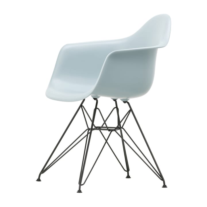 Eames Plastic Armchair RE DAR stol, 23 ice grey-black Vitra