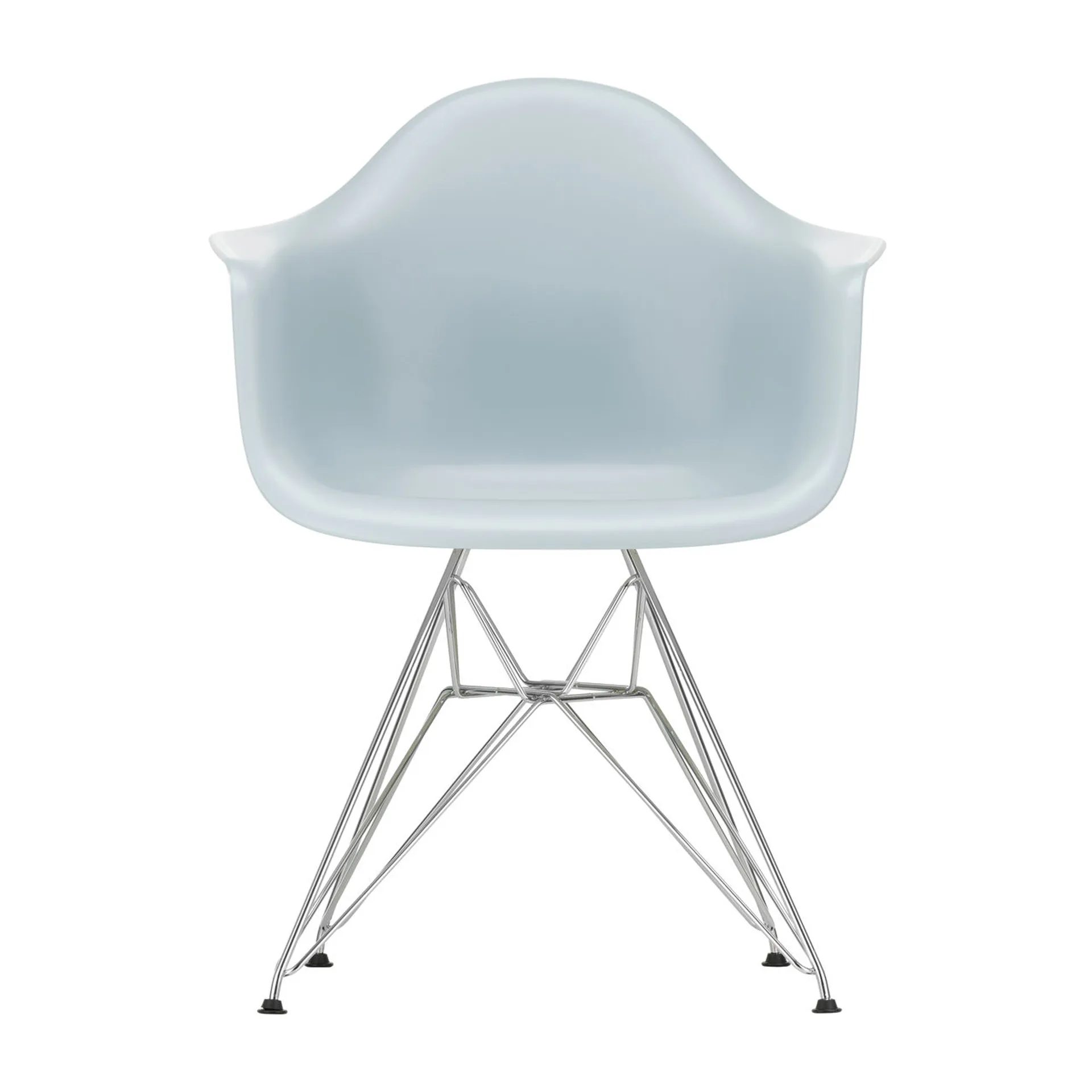 Eames Plastic Armchair RE DAR stol, 23 ice grey-chrome Vitra