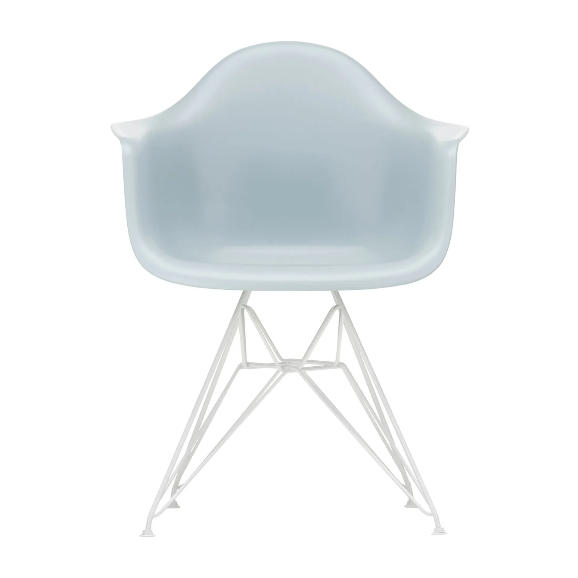 Eames Plastic Armchair RE DAR stol, 23 ice grey-white Vitra