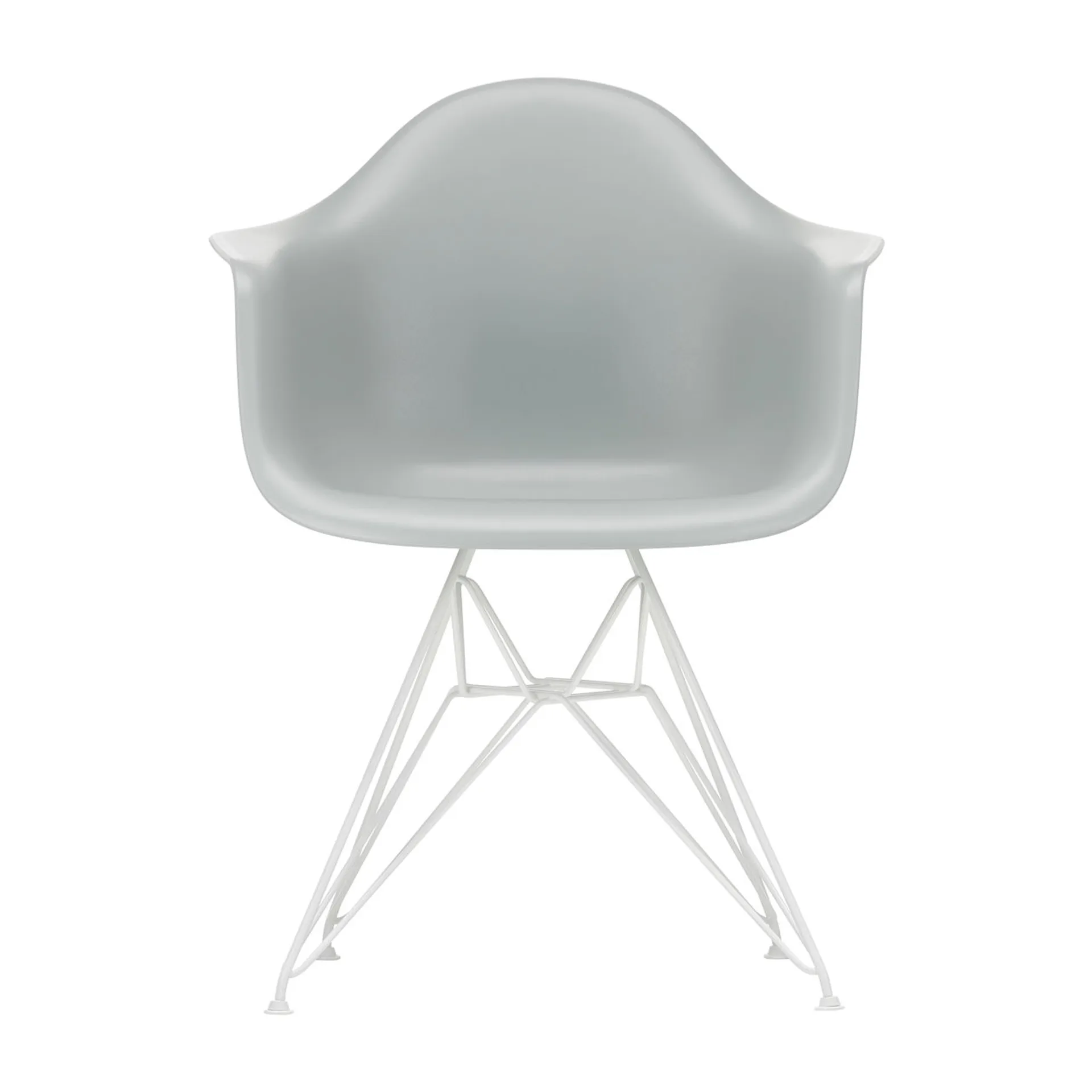Eames Plastic Armchair RE DAR stol, 24 light grey-white Vitra