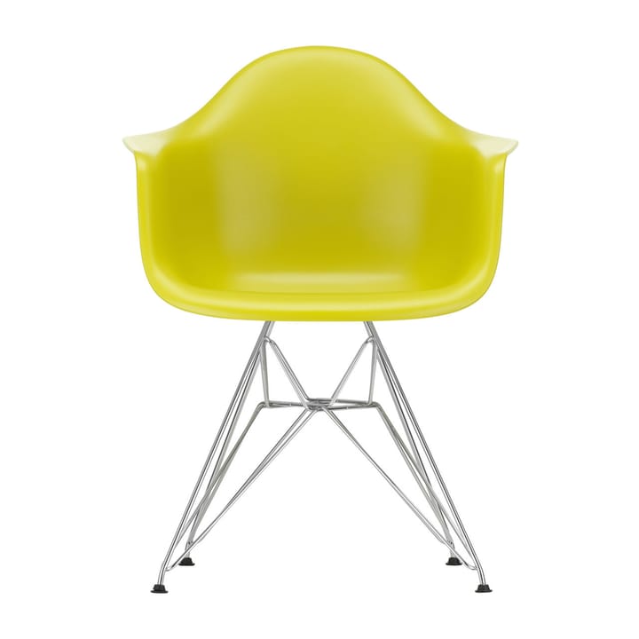 Eames Plastic Armchair RE DAR stol - 34 mustard-chrome - Vitra
