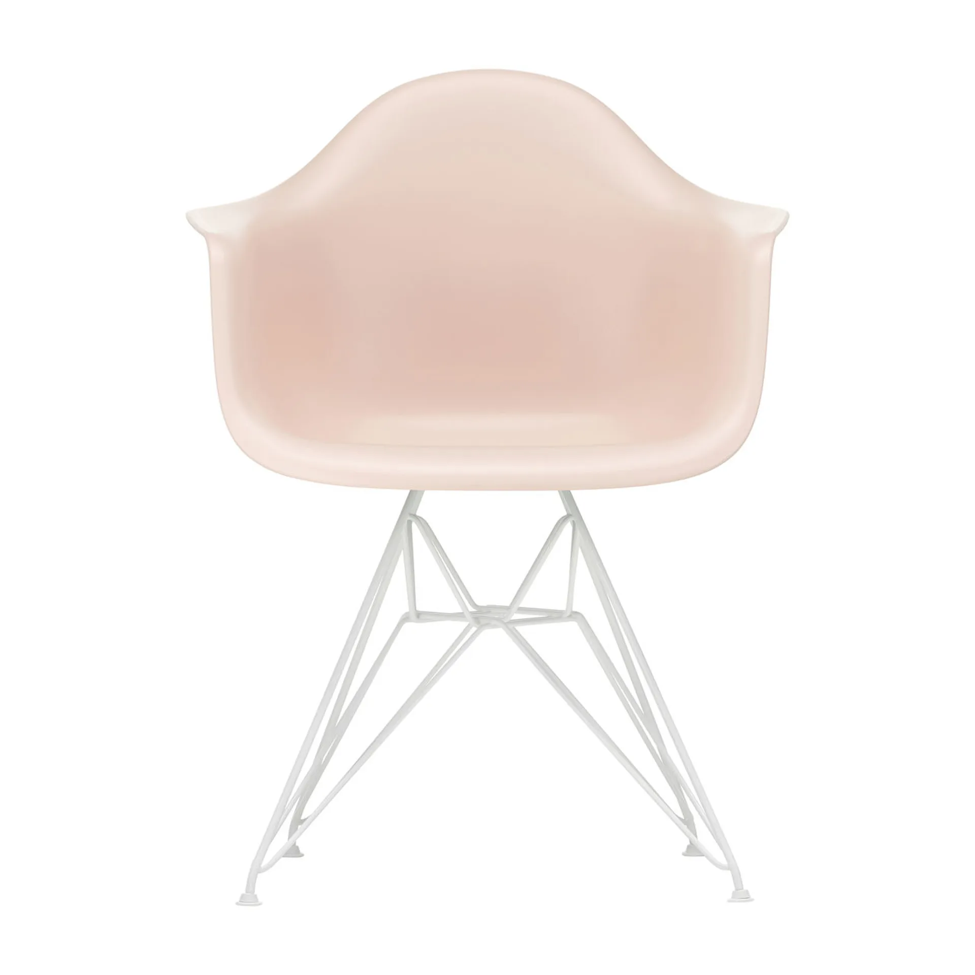 Eames Plastic Armchair RE DAR stol, 41 pale rose-white Vitra