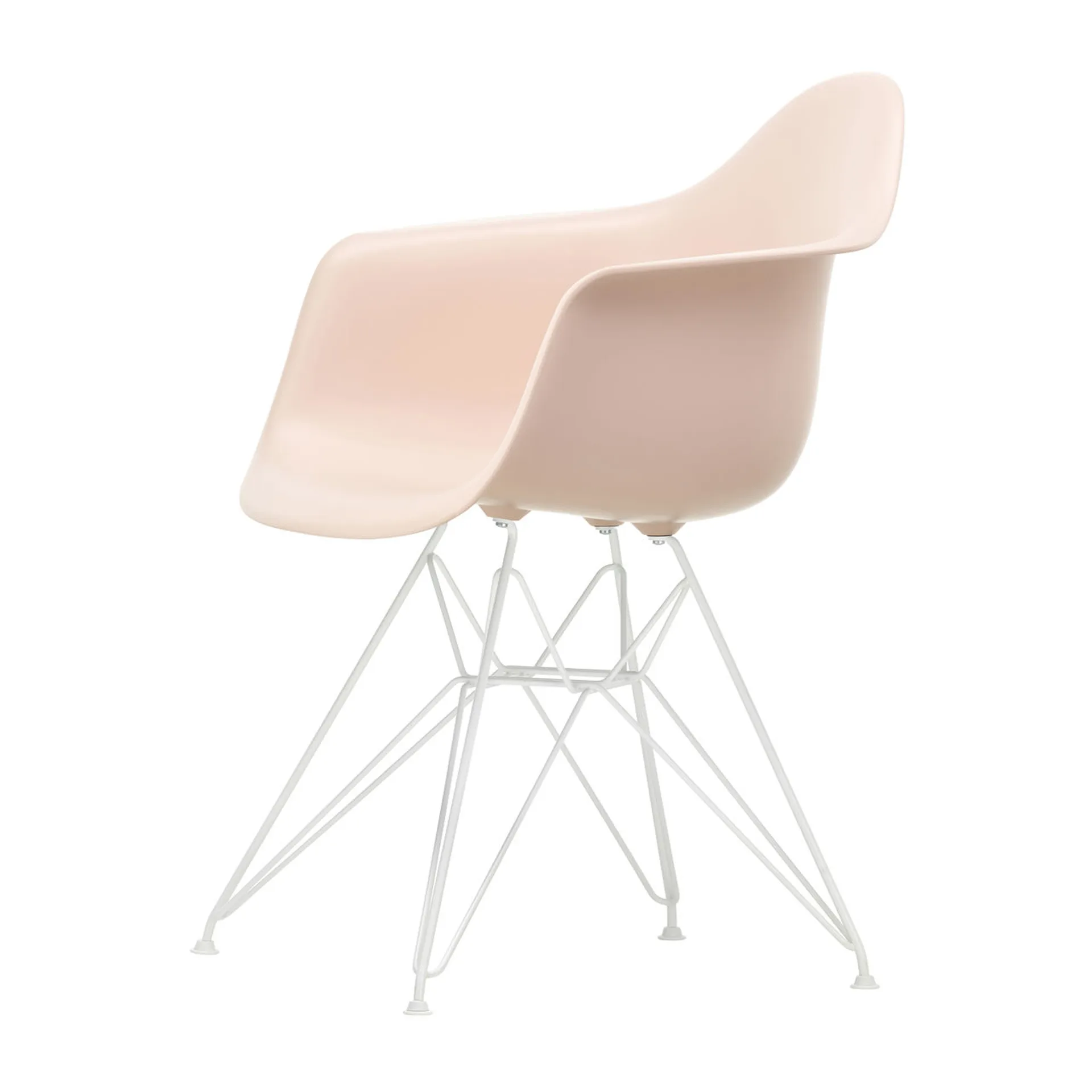 Eames Plastic Armchair RE DAR stol, 41 pale rose-white Vitra