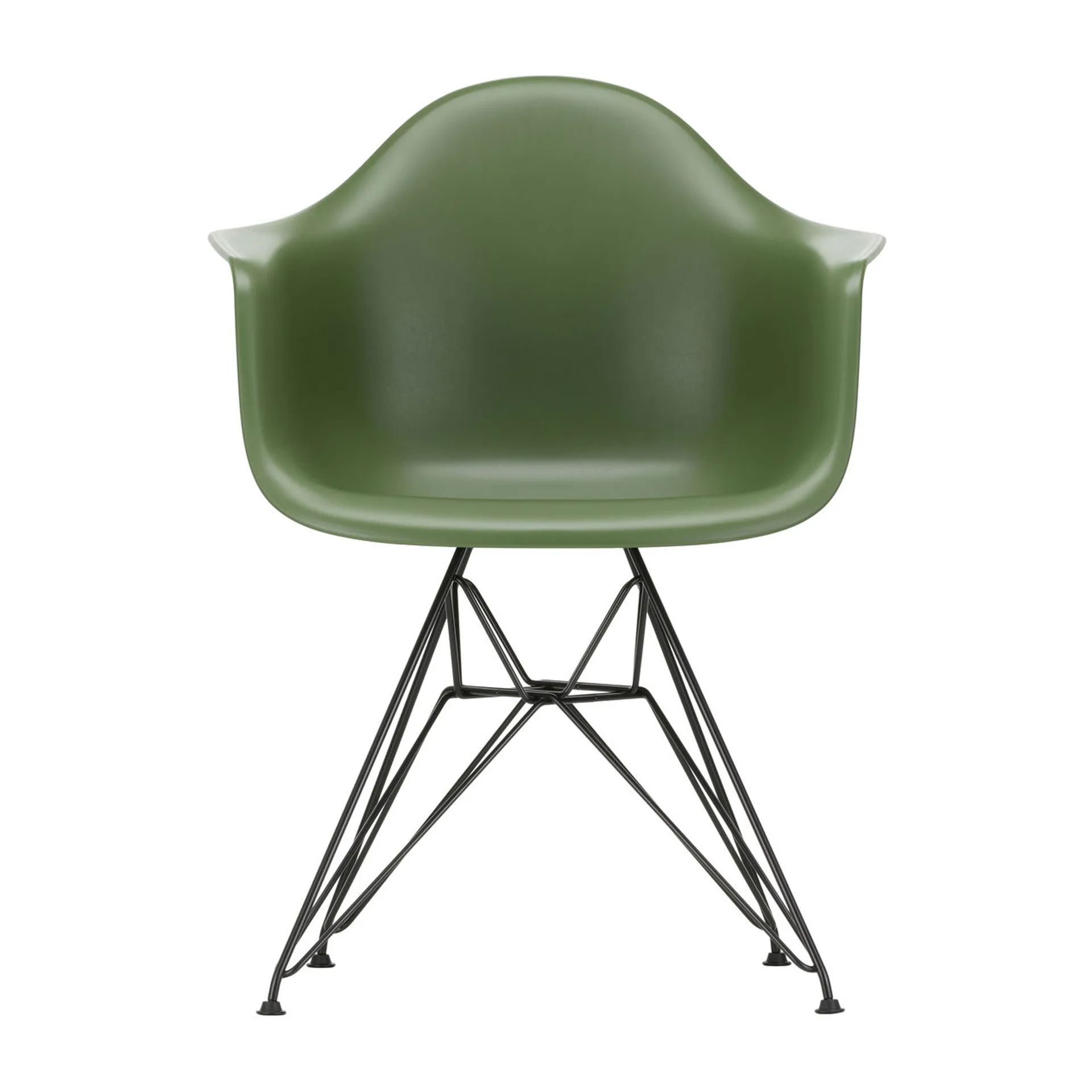 Eames Plastic Armchair RE DAR stol, 48 forest-black Vitra