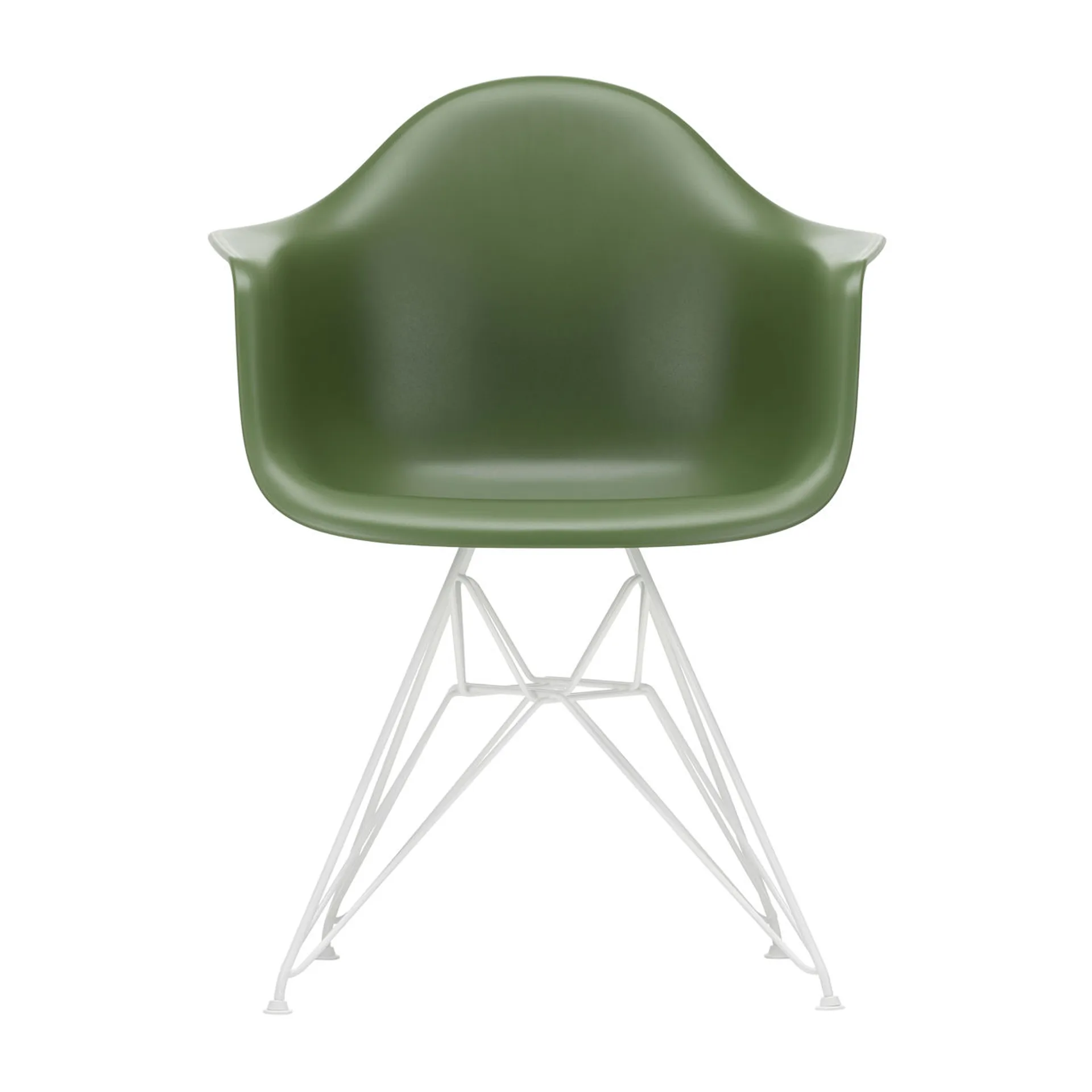 Eames Plastic Armchair RE DAR stol, 48 forest-white Vitra