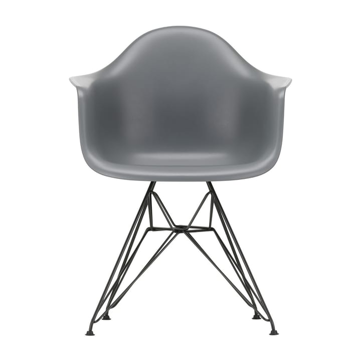 Eames Plastic Armchair RE DAR stol - 56 granite grey-black - Vitra