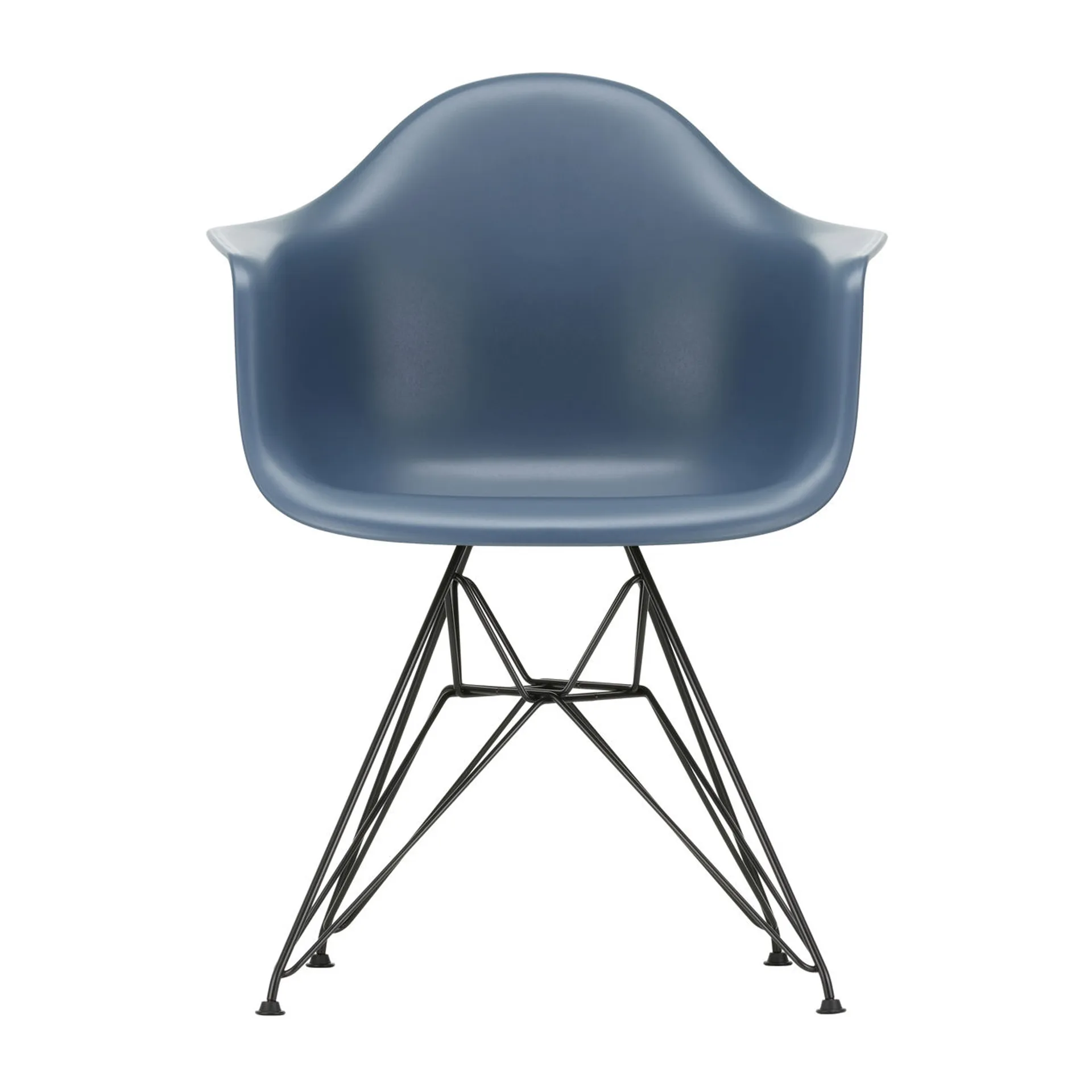 Eames Plastic Armchair RE DAR stol, 83 sea blue-black Vitra