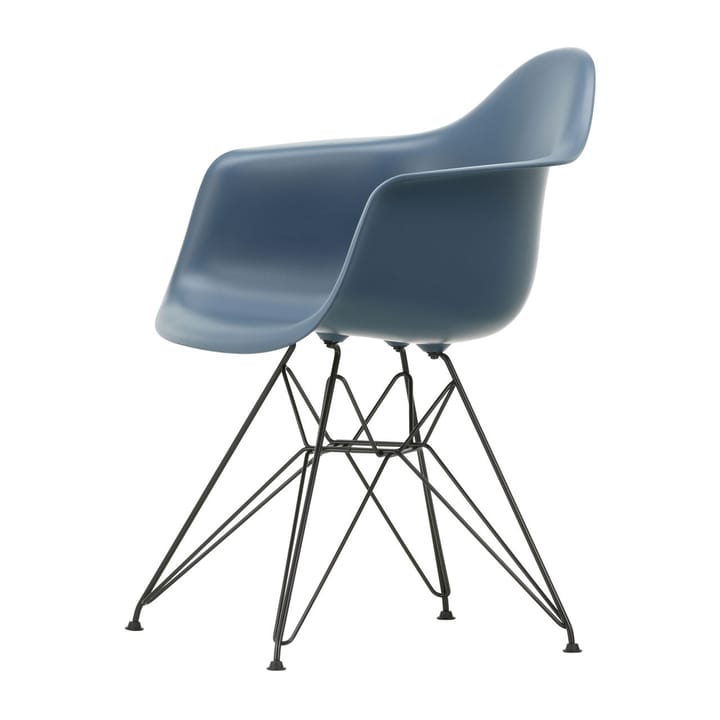Eames Plastic Armchair RE DAR stol, 83 sea blue-black Vitra