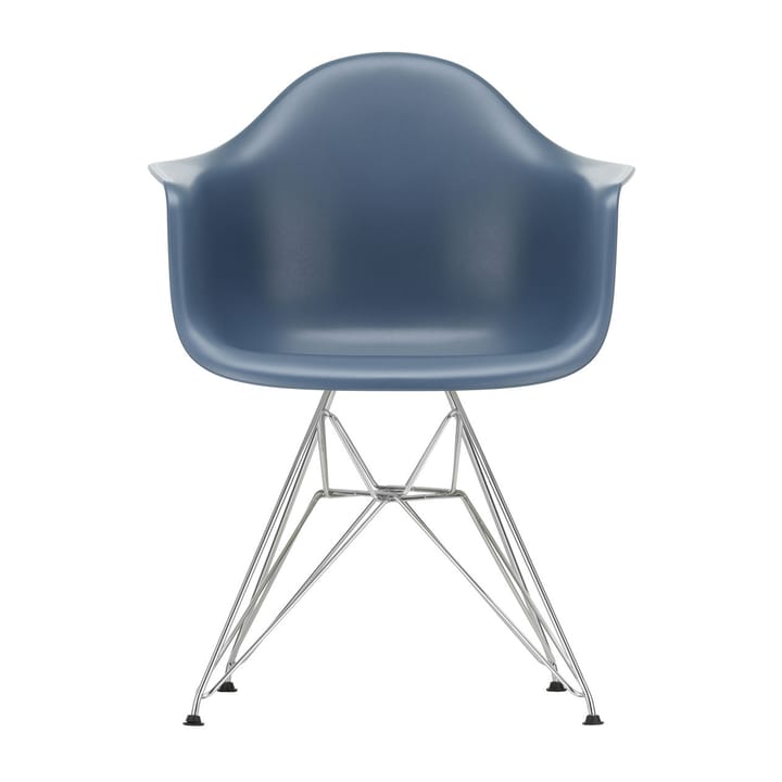 Eames Plastic Armchair RE DAR stol - 83 sea blue-chrome - Vitra