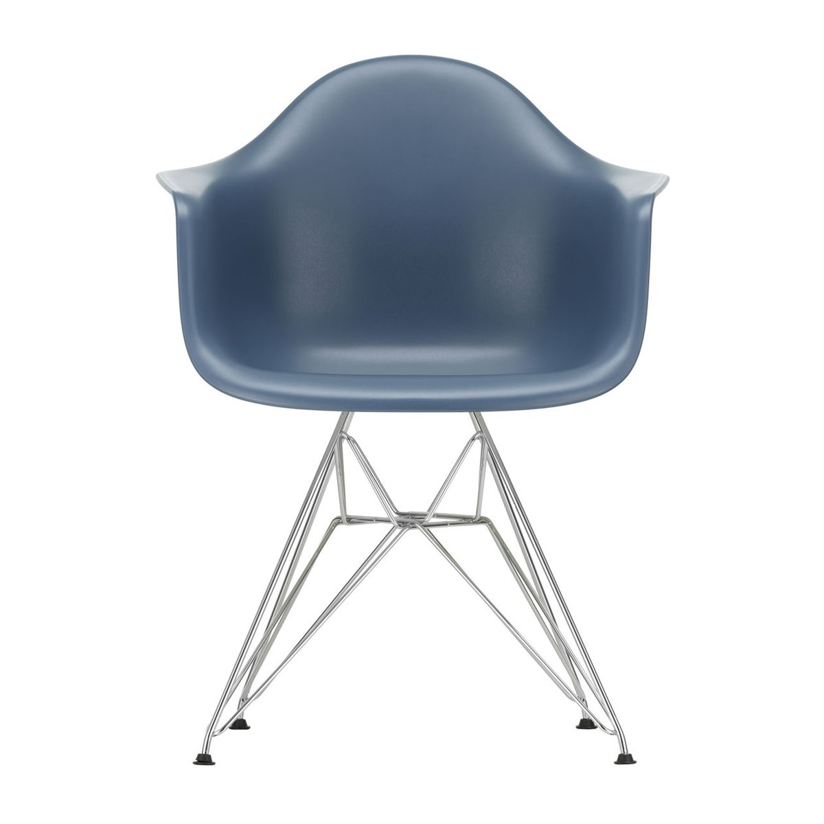 Vitra Eames Plastic Armchair RE DAR stol 83 sea blue-chrome