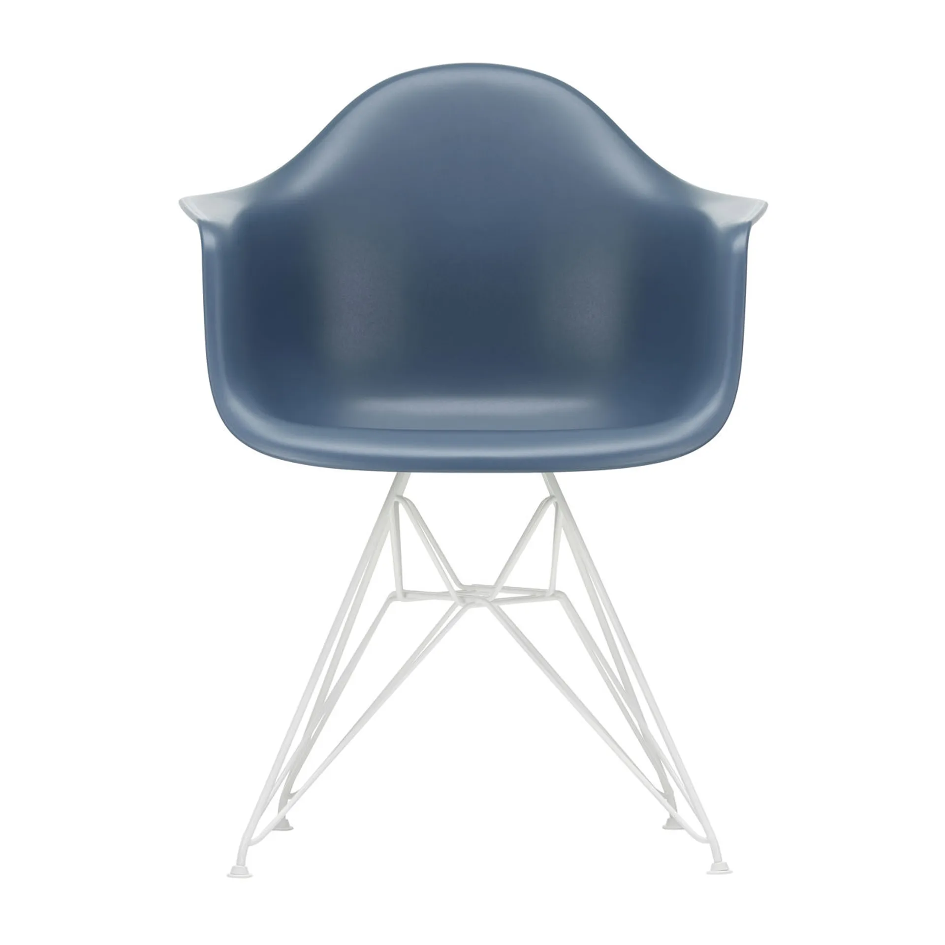 Eames Plastic Armchair RE DAR stol, 83 sea blue-white Vitra