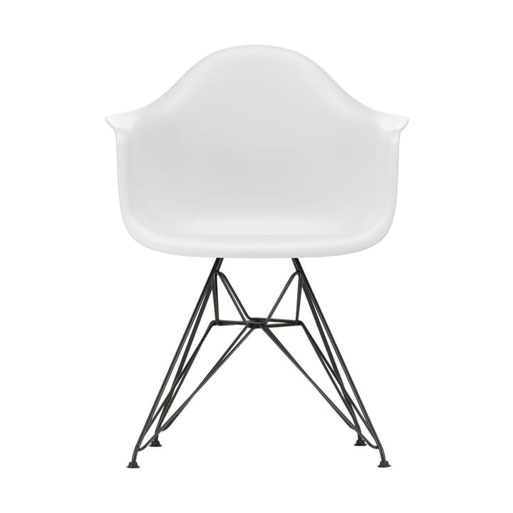 Eames Plastic Armchair RE DAR stol - 85 cotton white-black - Vitra