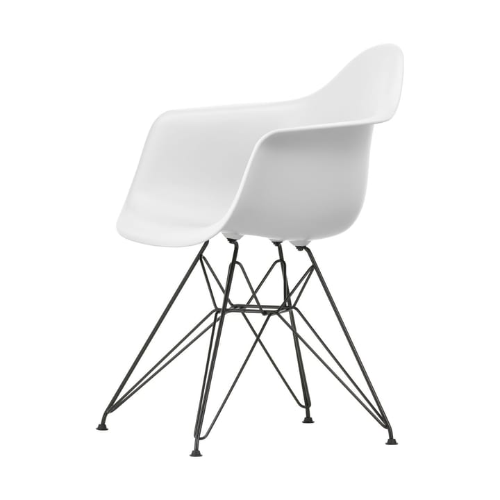 Eames Plastic Armchair RE DAR stol - 85 cotton white-black - Vitra