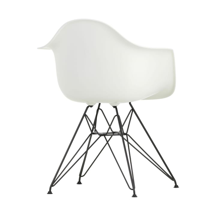 Eames Plastic Armchair RE DAR stol - 85 cotton white-black - Vitra