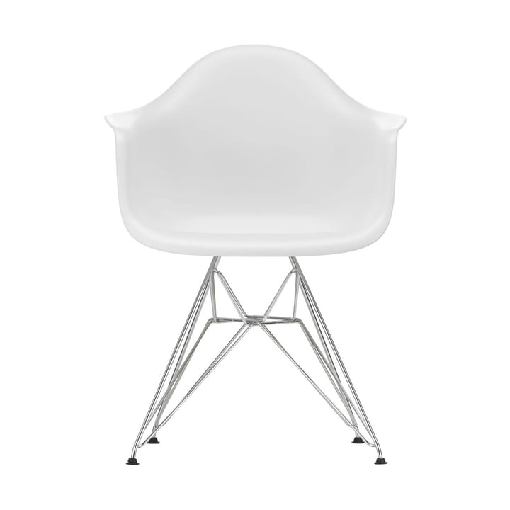 Eames Plastic Armchair RE DAR stol - 85 cotton white-chrome - Vitra