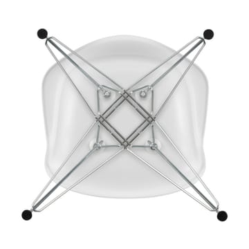 Eames Plastic Armchair RE DAR stol - 85 cotton white-chrome - Vitra