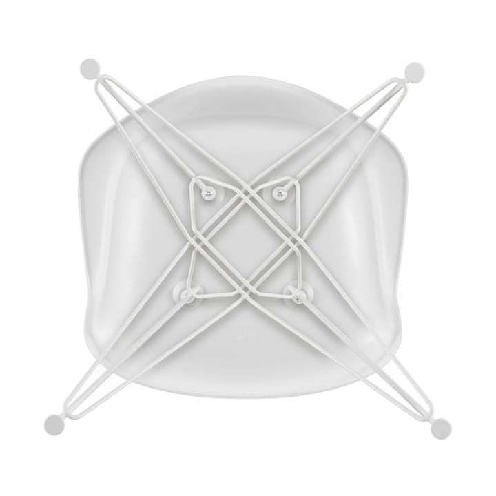 Eames Plastic Armchair RE DAR stol, 85 cotton white-white Vitra