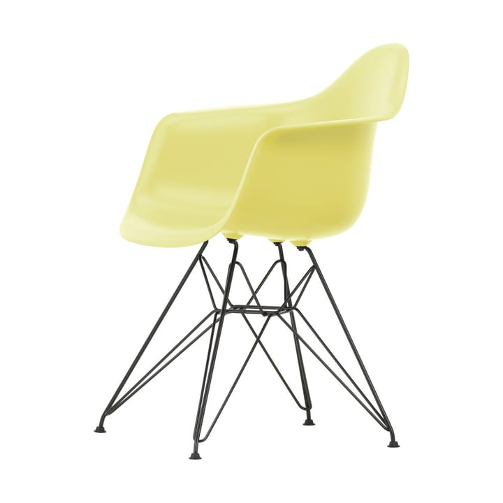 Eames Plastic Armchair RE DAR stol, 92 citron-black Vitra