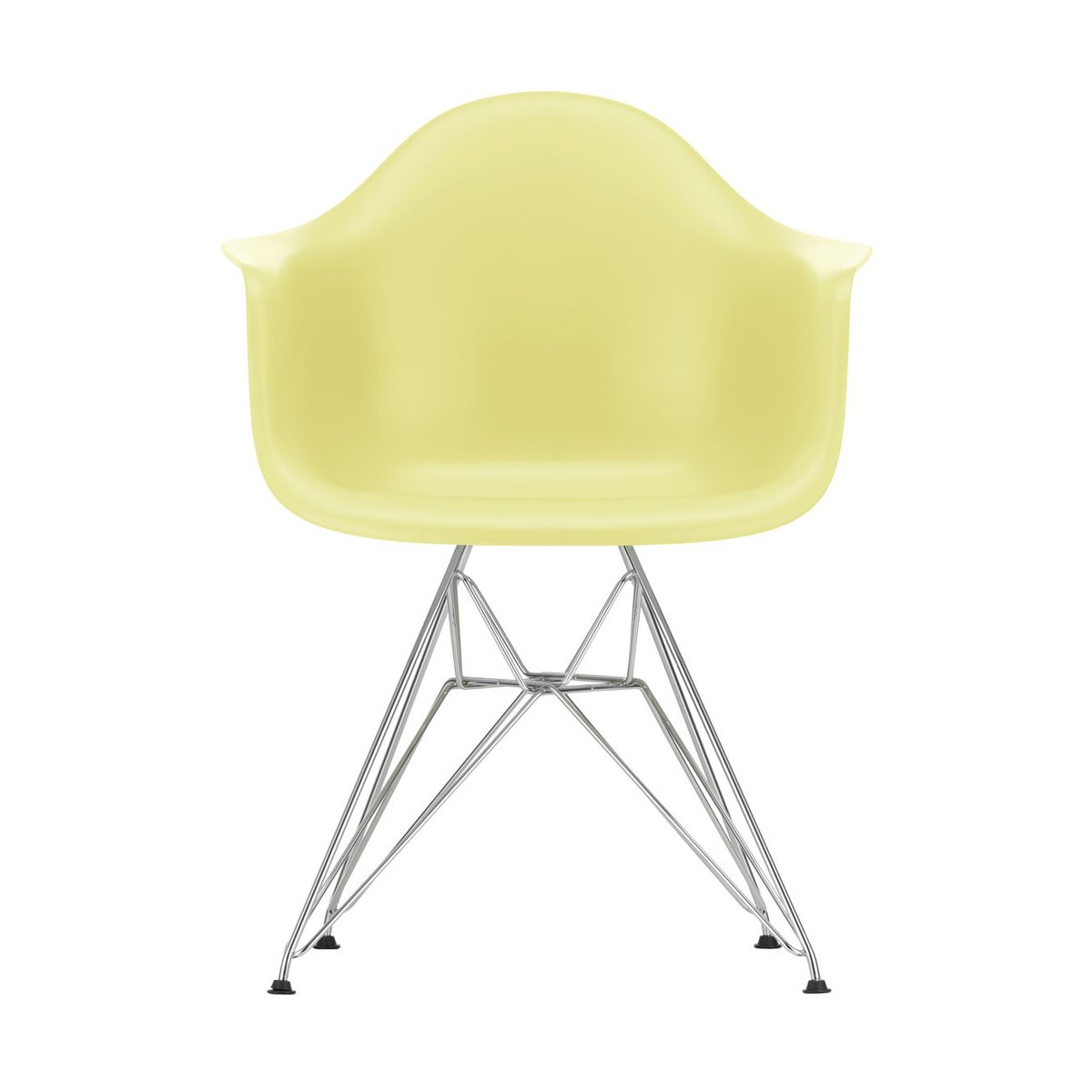Vitra Eames Plastic Armchair RE DAR stol 92 citron-chrome