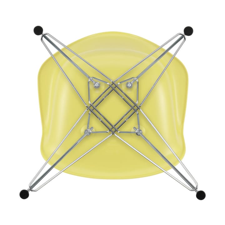 Eames Plastic Armchair RE DAR stol, 92 citron-chrome Vitra