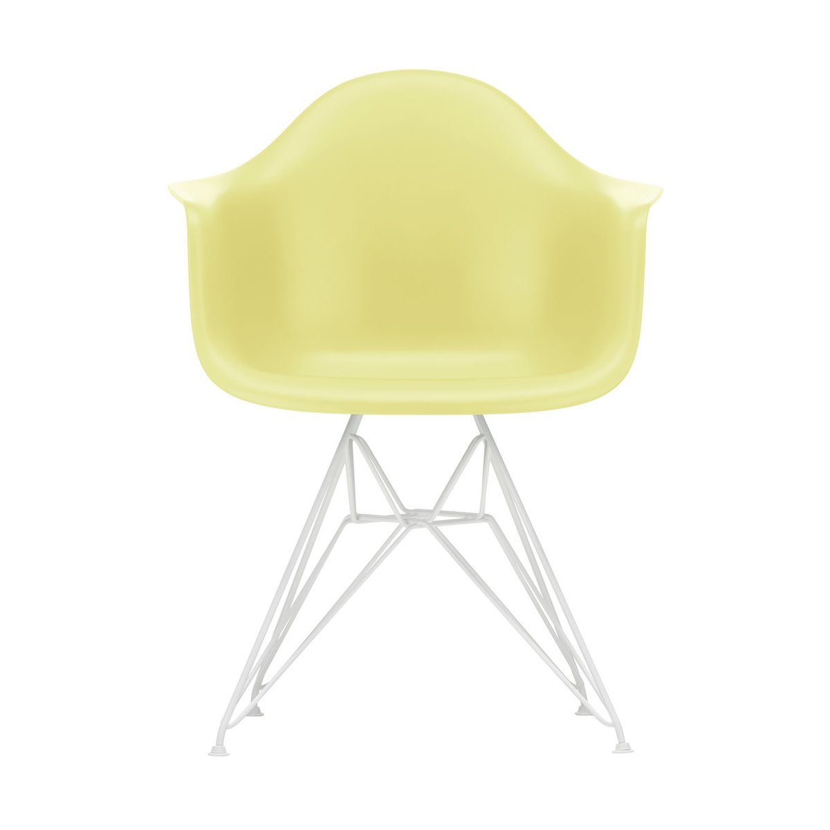 Vitra Eames Plastic Armchair RE DAR stol 92 citron-white