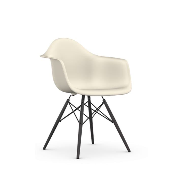 Eames Plastic Armchair RE DAW stol - 11 pebble-black maple - Vitra