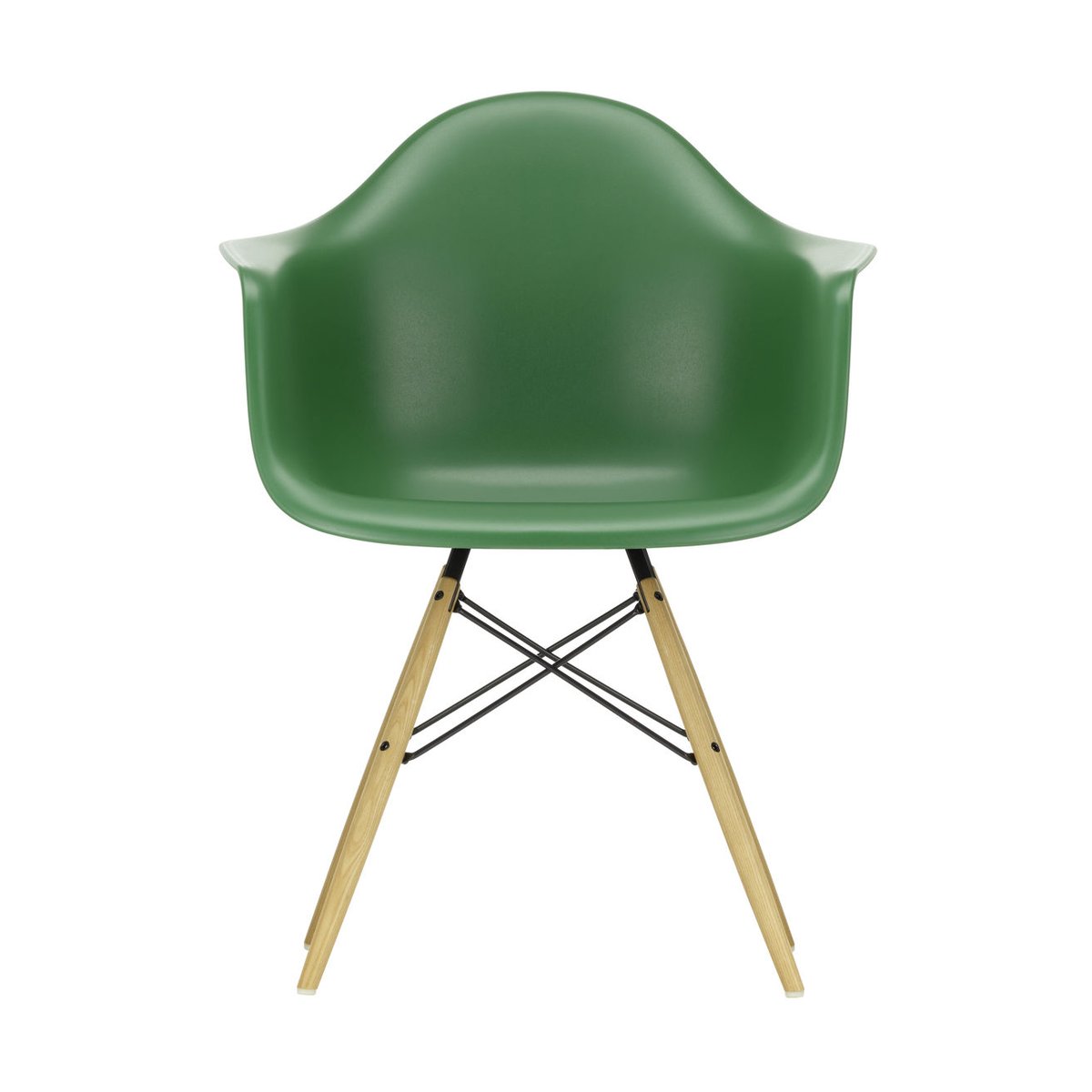Vitra Eames Plastic Armchair RE DAW stol 17 emerald -ash