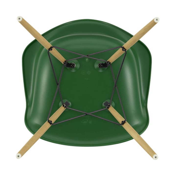 Eames Plastic Armchair RE DAW stol - 17 emerald -ash - Vitra
