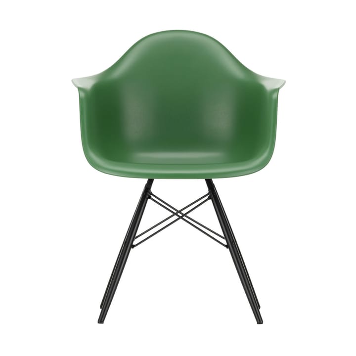 Eames Plastic Armchair RE DAW stol - 17 emerald -black maple - Vitra