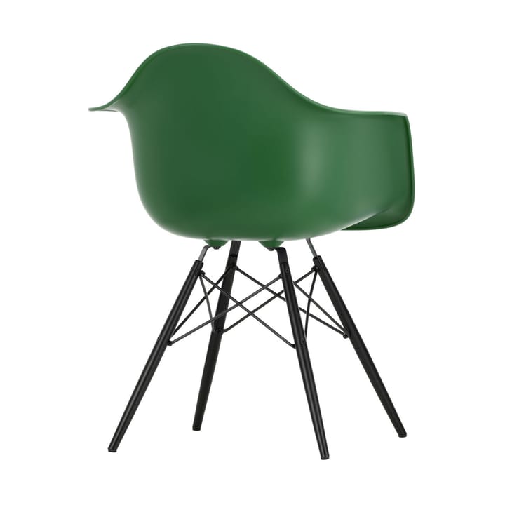 Eames Plastic Armchair RE DAW stol, 17 emerald -black maple Vitra