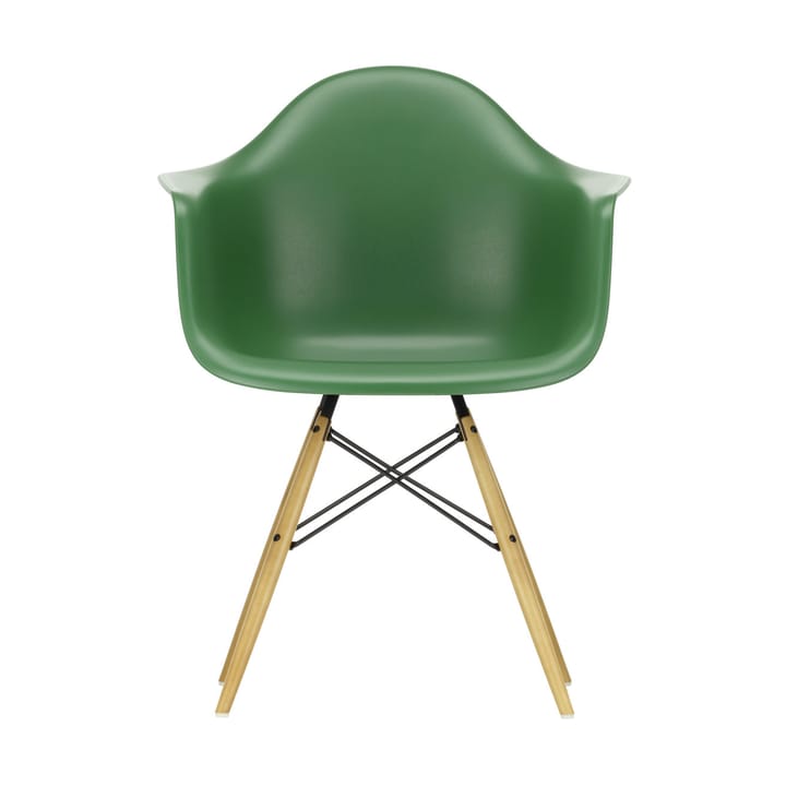 Eames Plastic Armchair RE DAW stol - 17 emerald -golden maple - Vitra