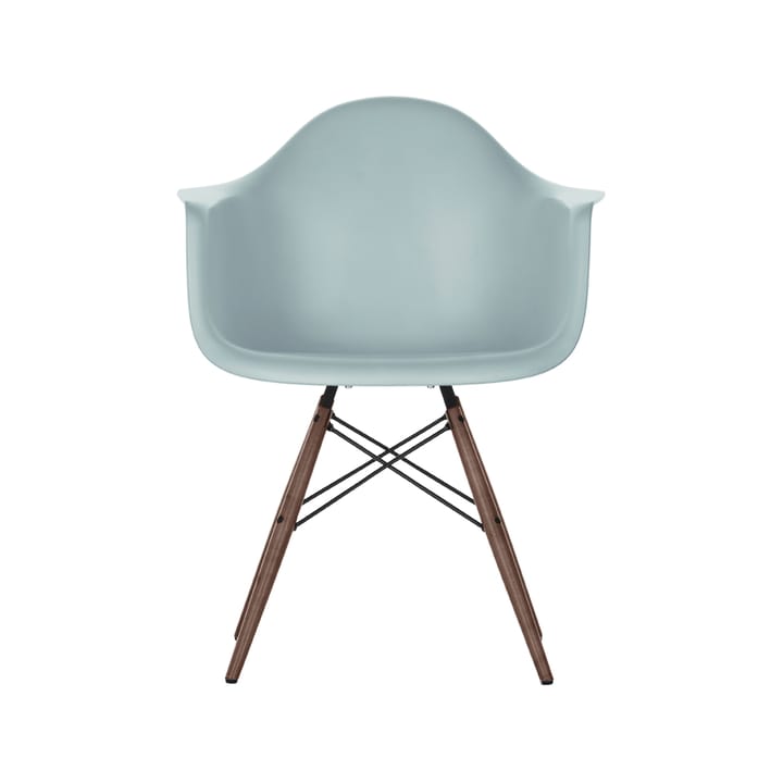 Eames Plastic Armchair RE DAW stol - 23 ice grey-dark maple - Vitra