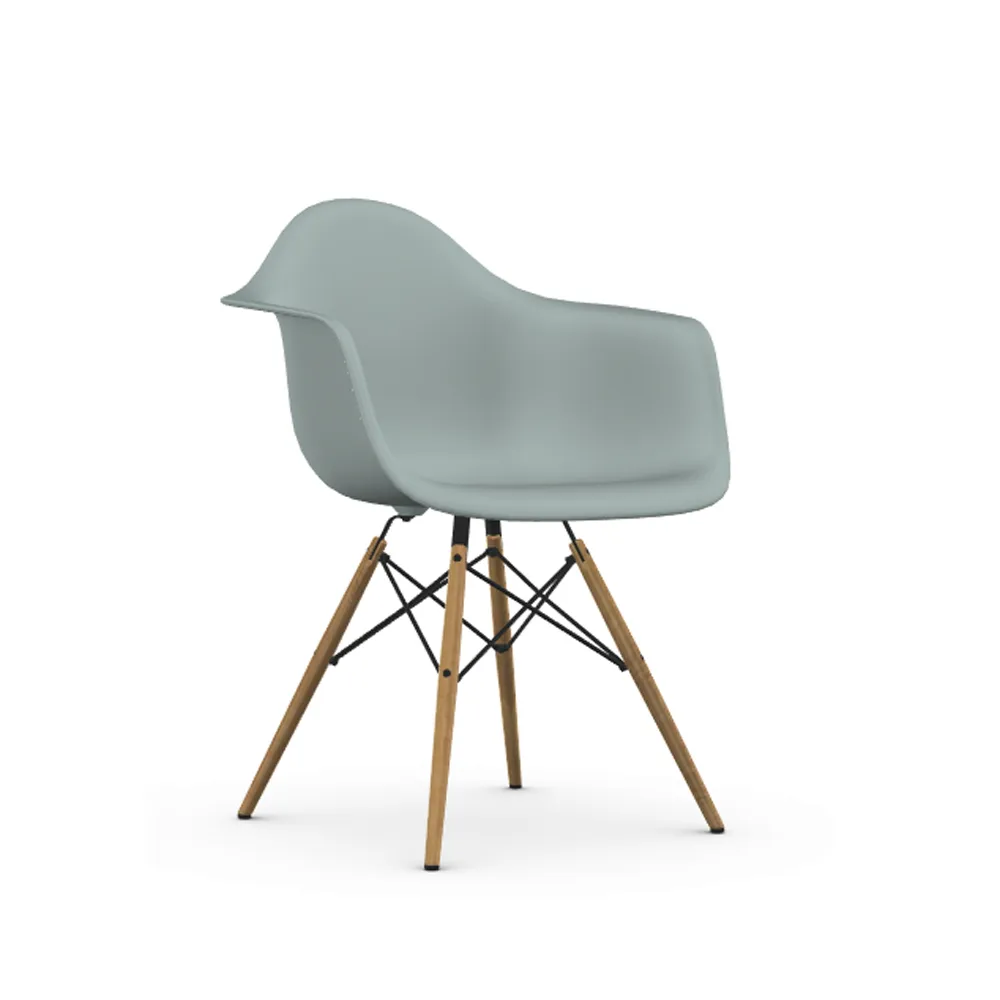 Eames Plastic Armchair RE DAW stol, 24 light grey-ash Vitra