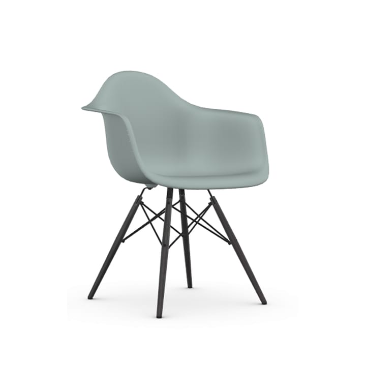 Eames Plastic Armchair RE DAW stol - 24 light grey-black maple - Vitra